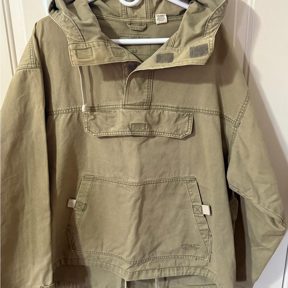 American Eagle Hooded Pullover Jacket- XL